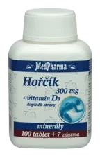 Hořčík 300 mg+ vit D3 107 tabl.