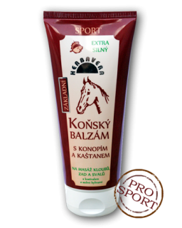 Koňský balzám s konopím a kaštanem 200 ml