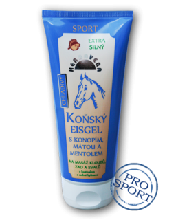 Koňský EISGEL chladivý s konopím,mátou a mentolem 200 ml