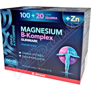 Magnesium B-komplex 100+20 tabl