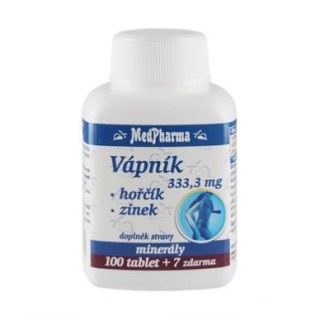 Vápník 333,3 mg+ Hořčík + Zinek 107 tbl